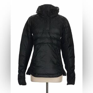 LULULEMON Down Feather Filled Black Pullover Jacket Size 8 VGUC